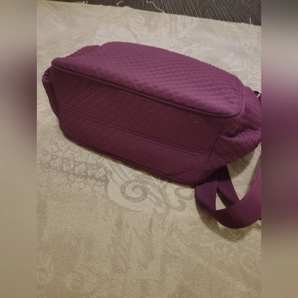 Vera Bradley Quilted Crossbody Bag - Plum